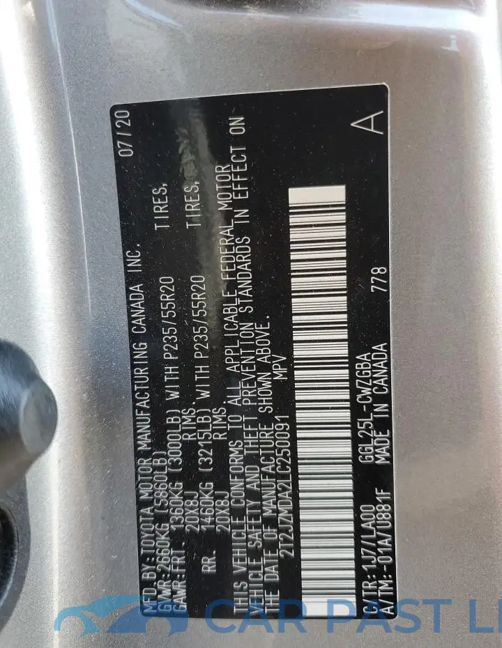 2T2JZMDA2LC250091# 13