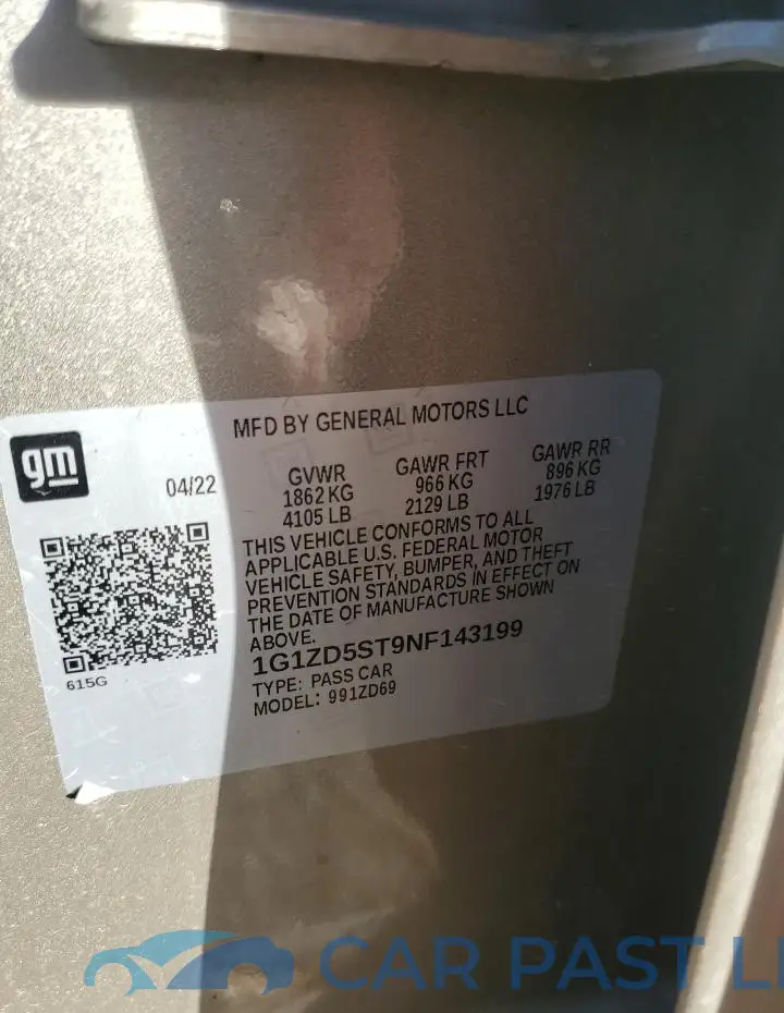 1G1ZD5ST9NF143199# 12