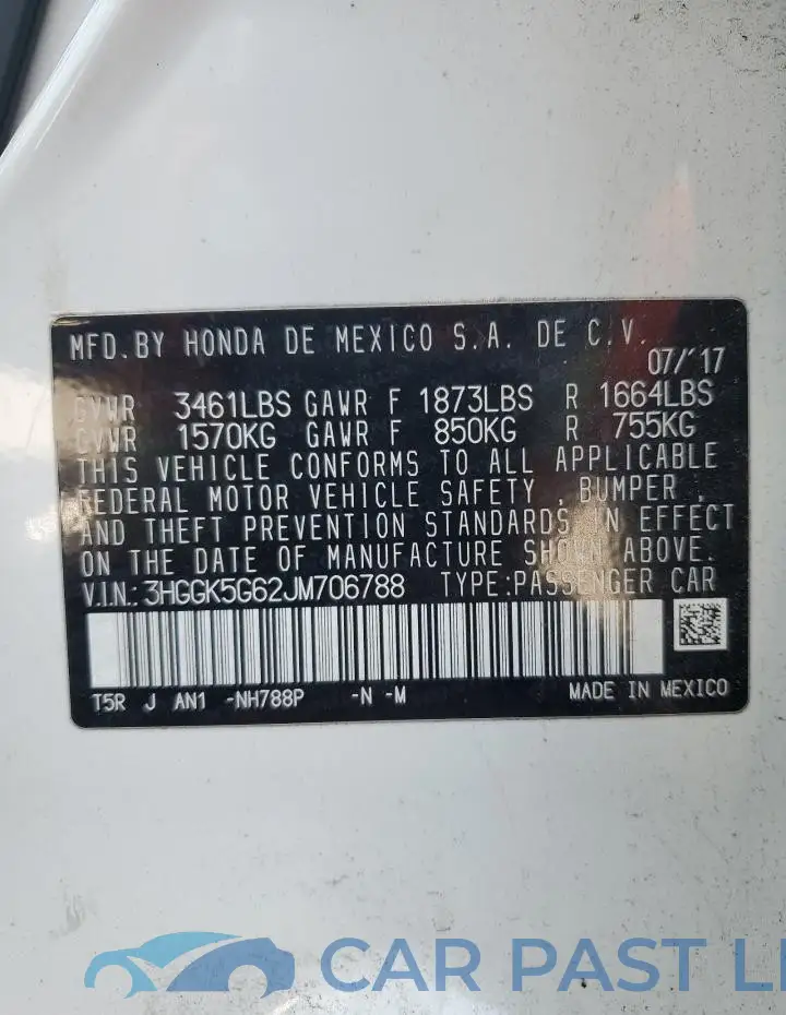 3HGGK5G62JM706788# 13