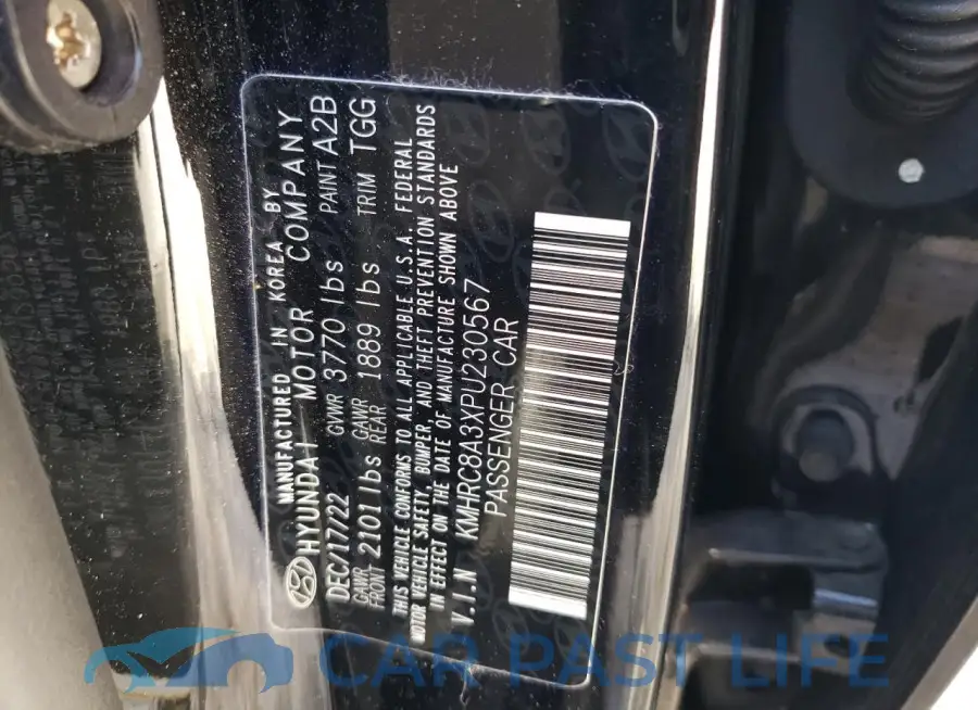 KMHRC8A3XPU230567# 12