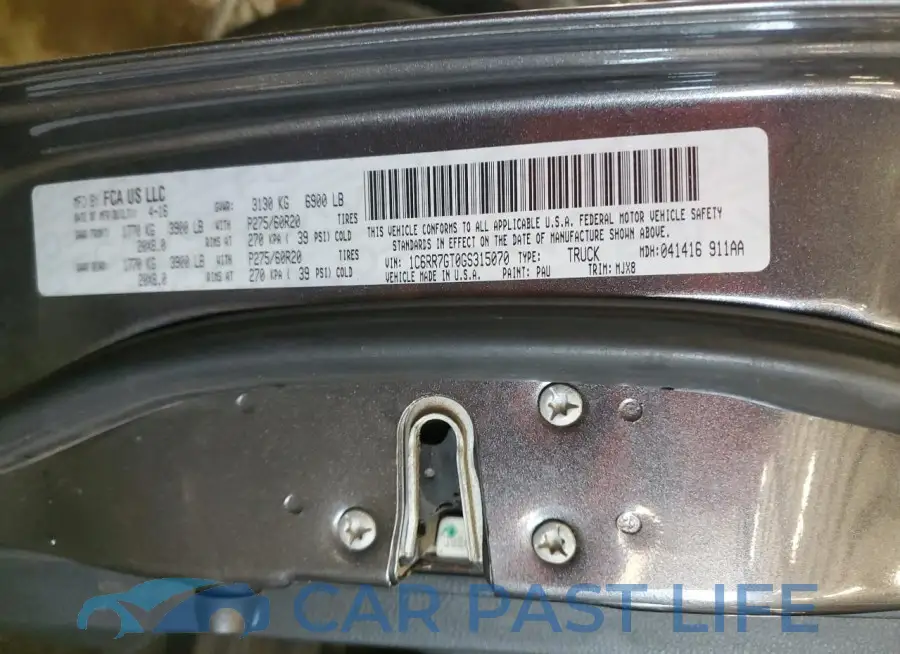 1C6RR7GT0GS315070# 12