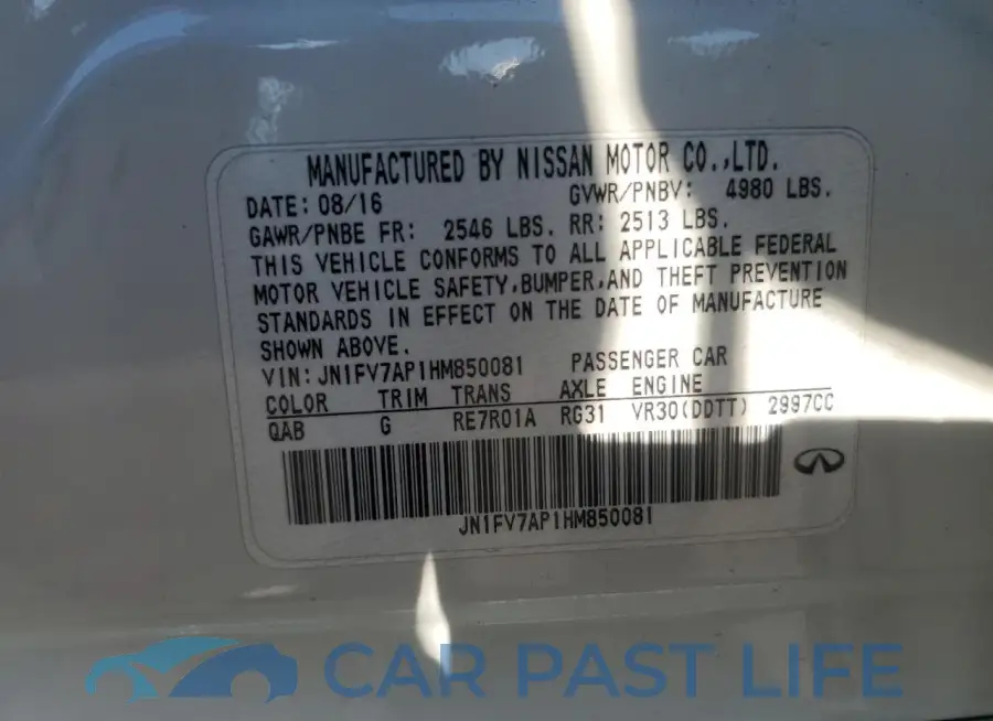 JN1FV7AP1HM850081# 12