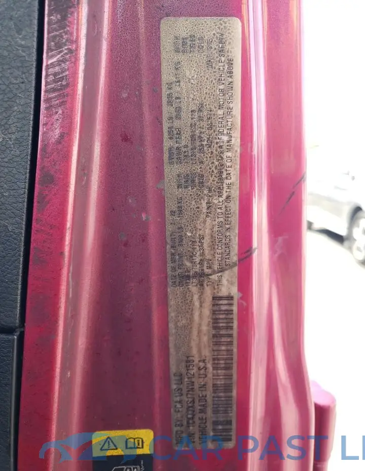 1C4JJXSJ7NW121581# 12