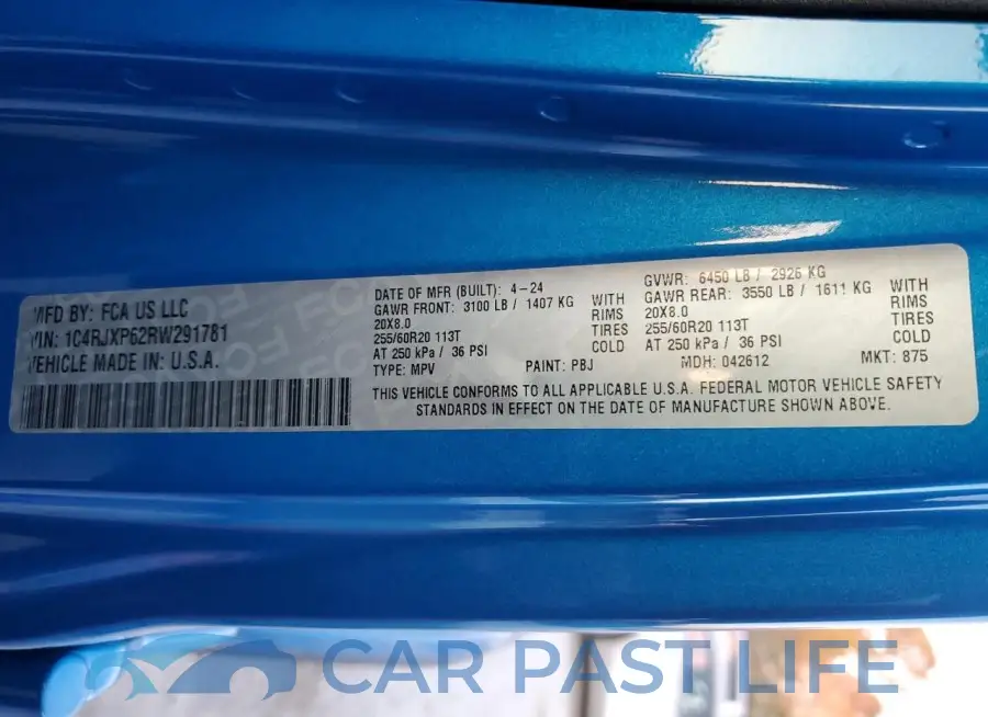 1C4RJXP62RW291781# 13