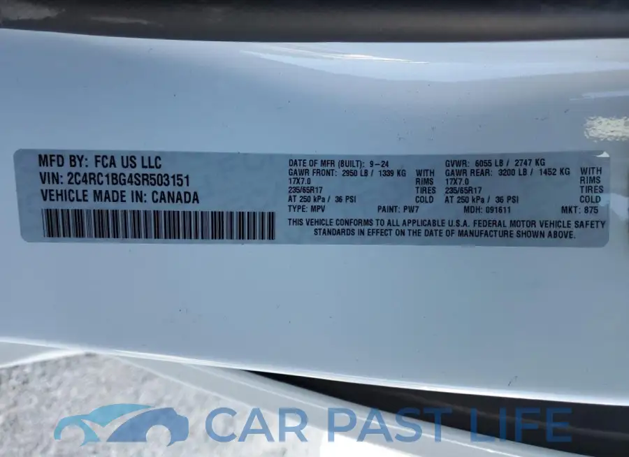 2C4RC1BG4SR503151# 13