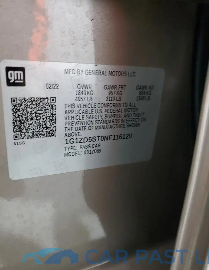 1G1ZD5ST0NF116120# 13