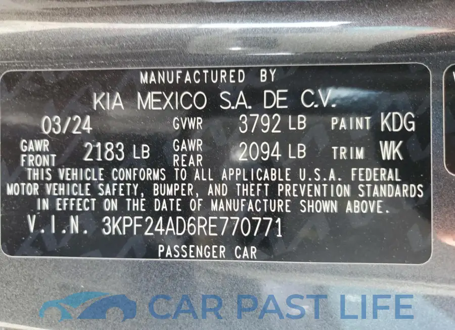 3KPF24AD6RE770771# 12