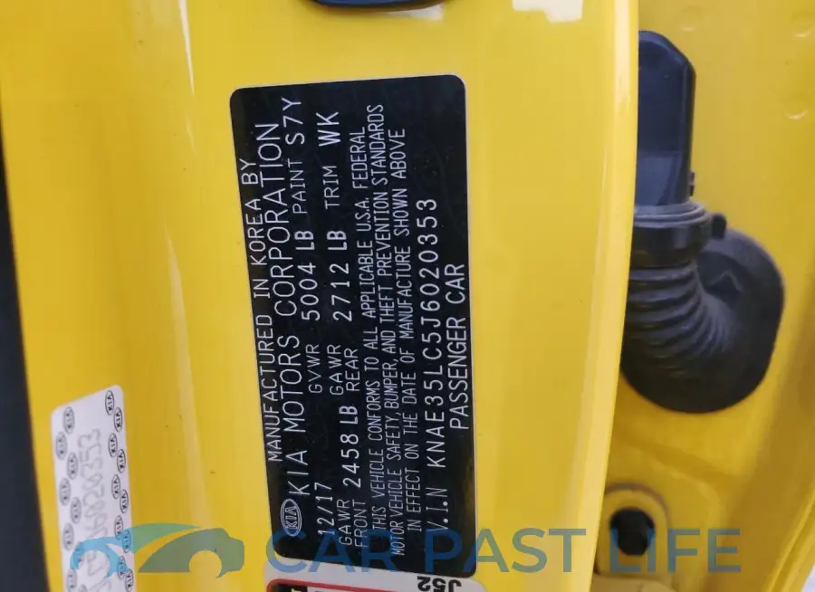 KNAE35LC5J6020353# 12