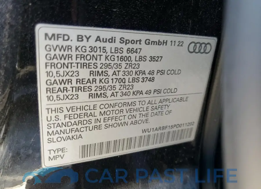 WU1ARBF15PD011202# 13