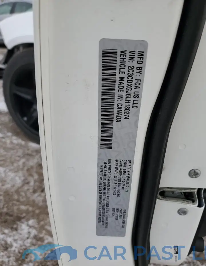 2C3CDXGJ6LH180274# 12