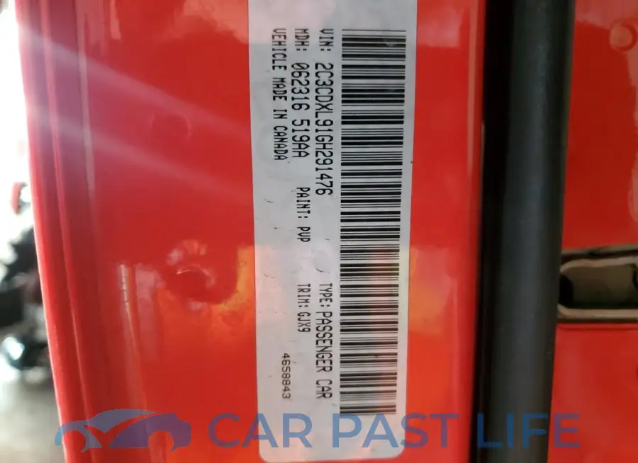 2C3CDXL91GH291476# 13