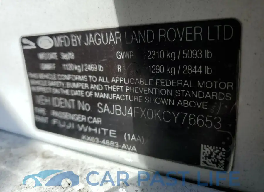 SAJBJ4FX0KCY76653# 12