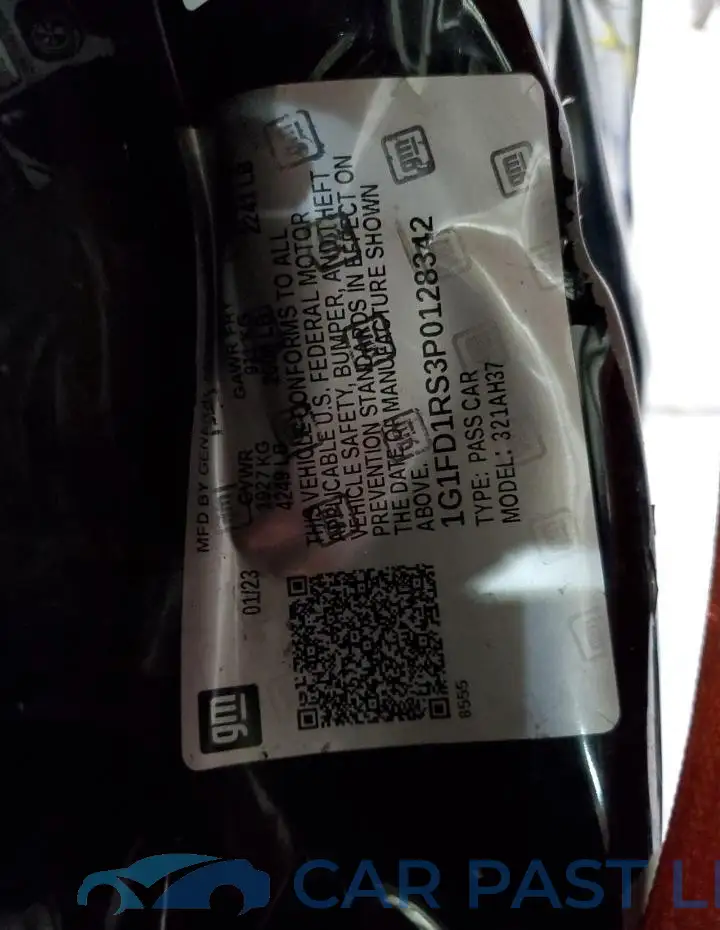 1G1FD1RS3P0128342# 12