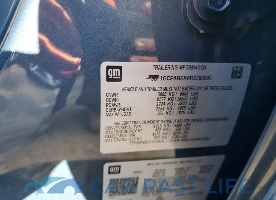 1GCPABEK6RZ280890# 12