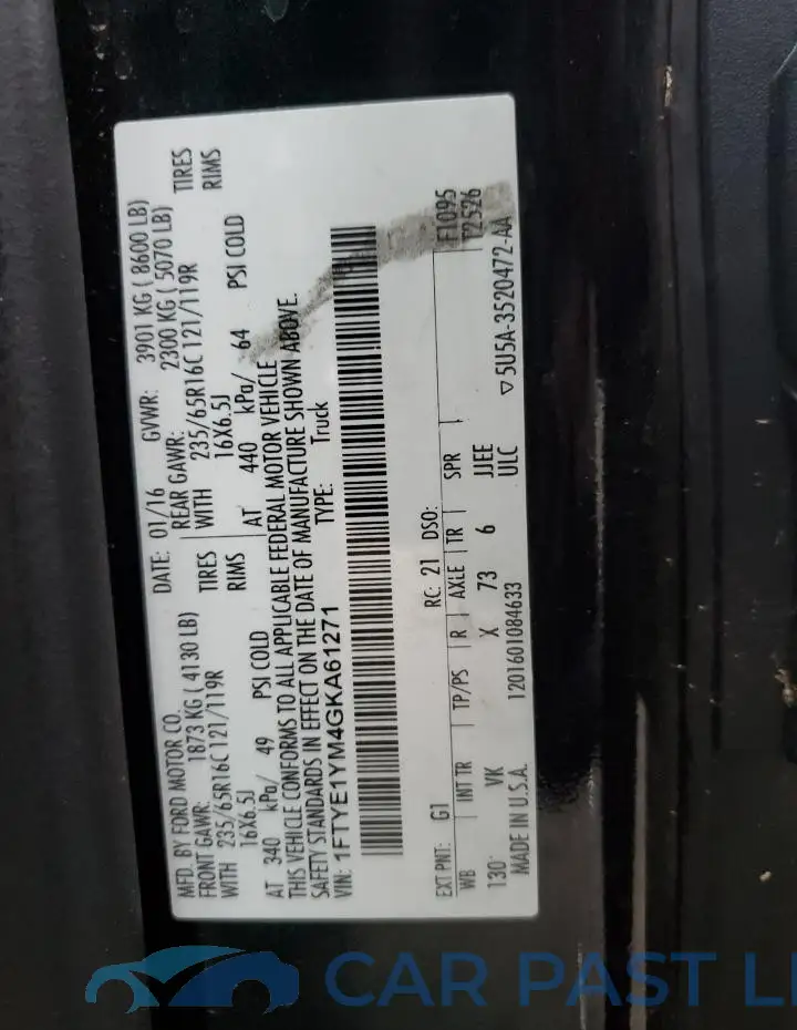 1FTYE1YM4GKA61271# 13