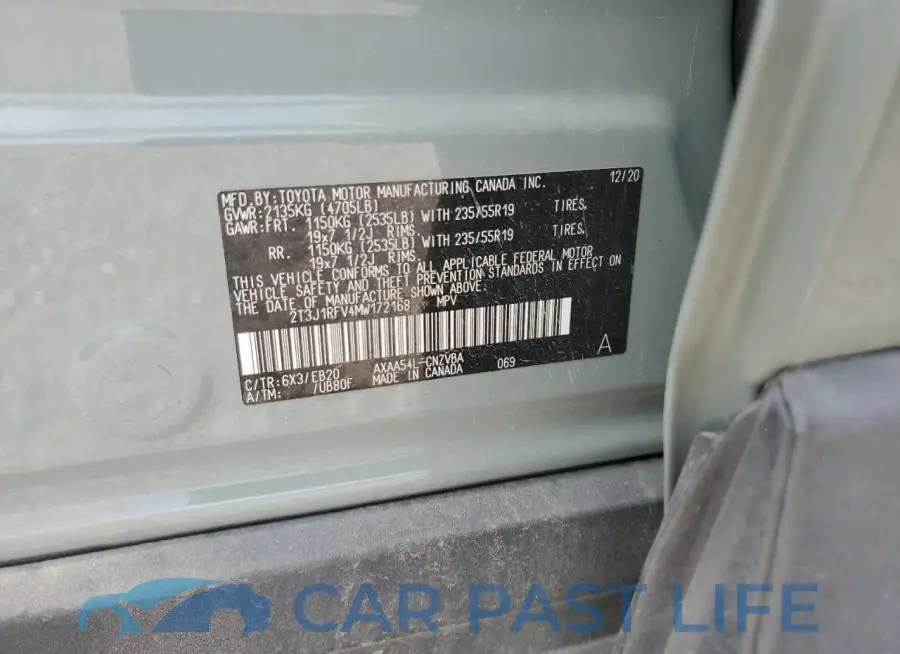 2T3J1RFV4MW172168# 13