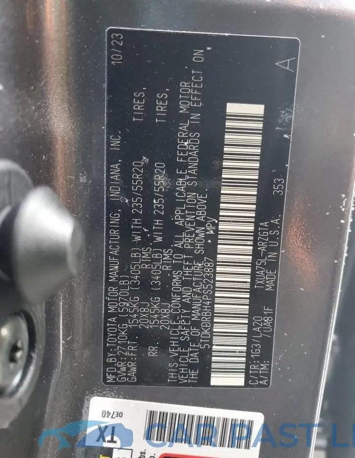 5TDKDRBH4PS523887# 14