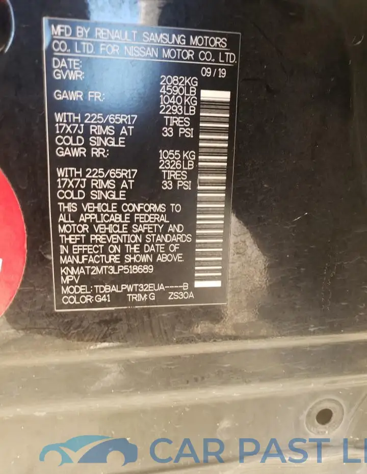 KNMAT2MT3LP518689# 14