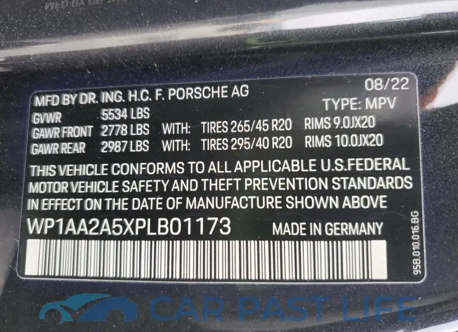WP1AA2A5XPLB01173# 13