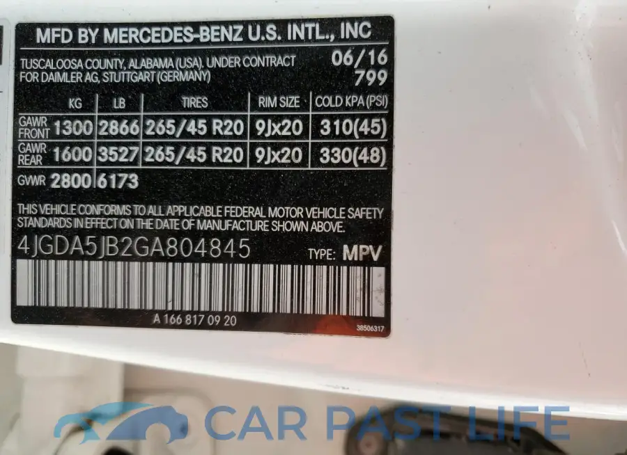 4JGDA5JB2GA804845# 13