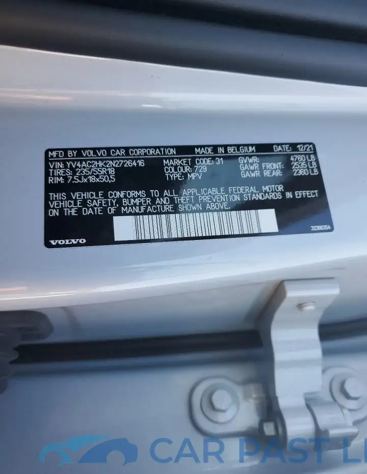 YV4AC2HK2N2726416# 14
