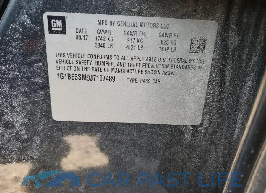 1G1BE5SM9J7107489# 12