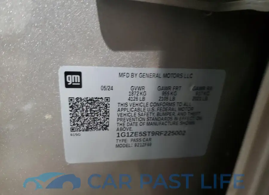1G1ZE5ST9RF225002# 12
