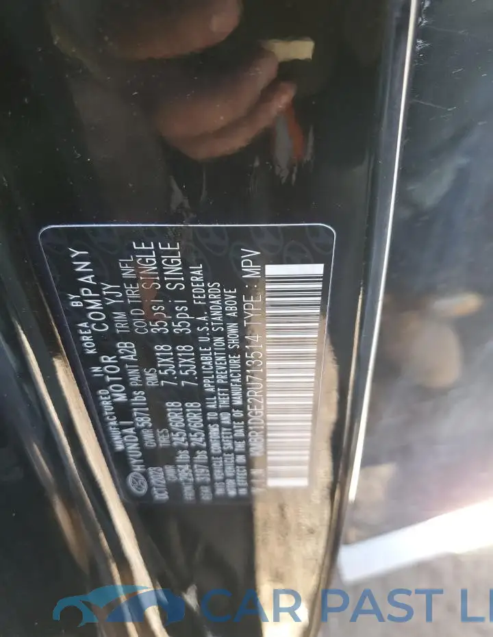 KM8R1DGE2RU713514# 13