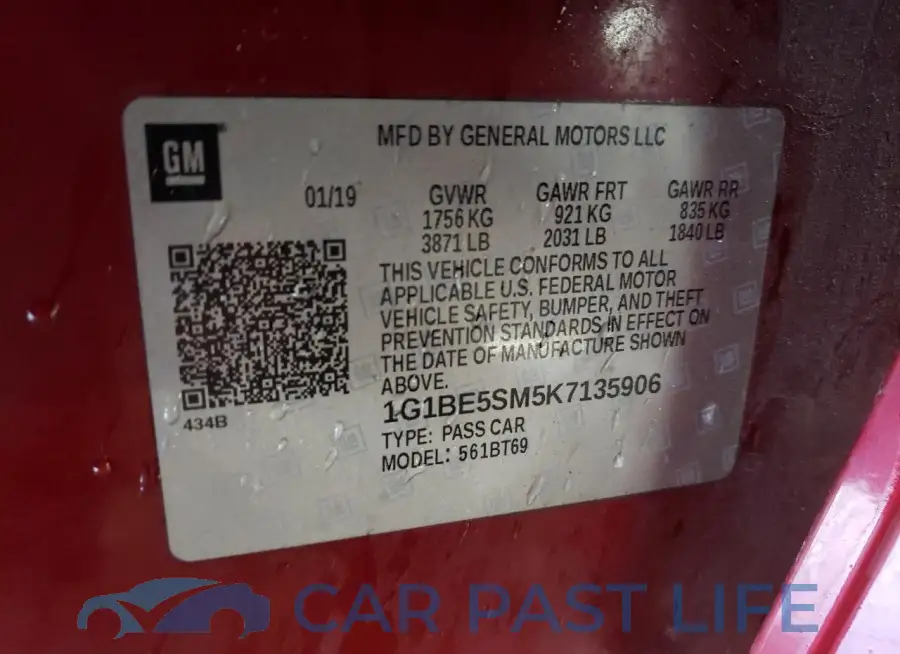1G1BE5SM5K7135906# 12