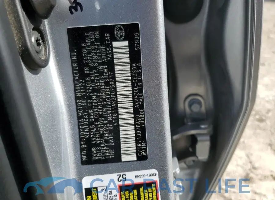 4T1G11AK2PU759717# 12