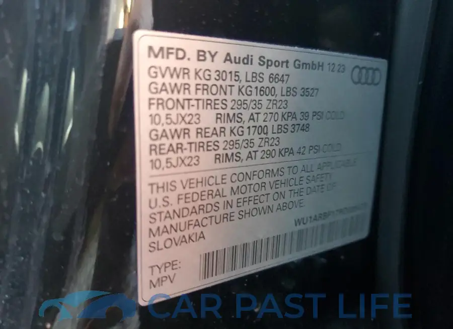 WU1ARBF17RD005470# 14