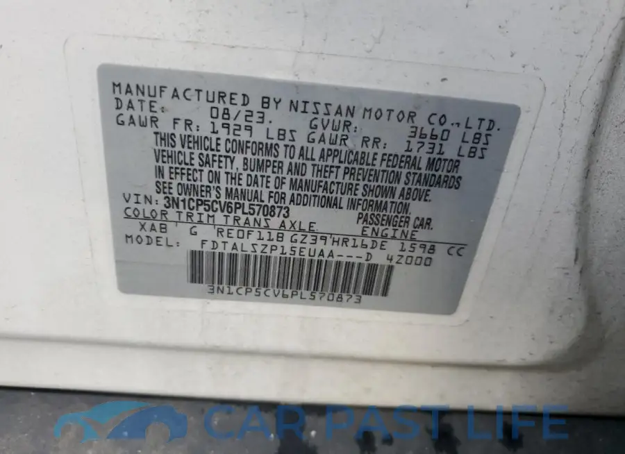 3N1CP5CV6PL570873# 12