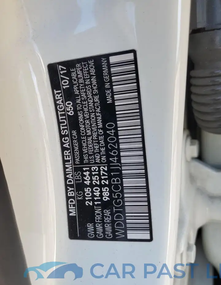 WDDTG5CB1JJ462040# 12