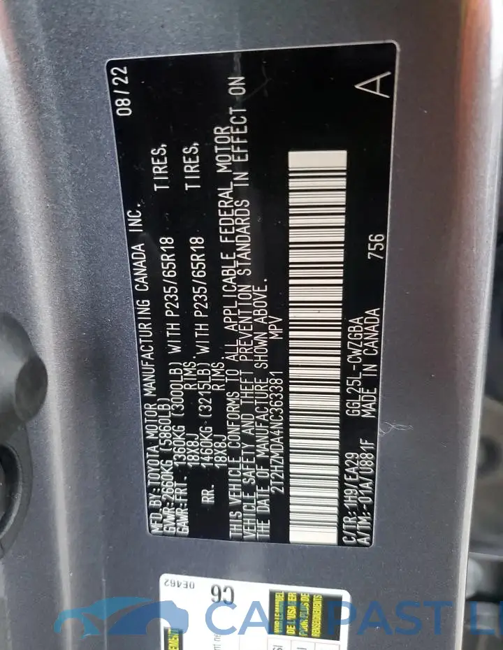 2T2HZMDA4NC363381# 14