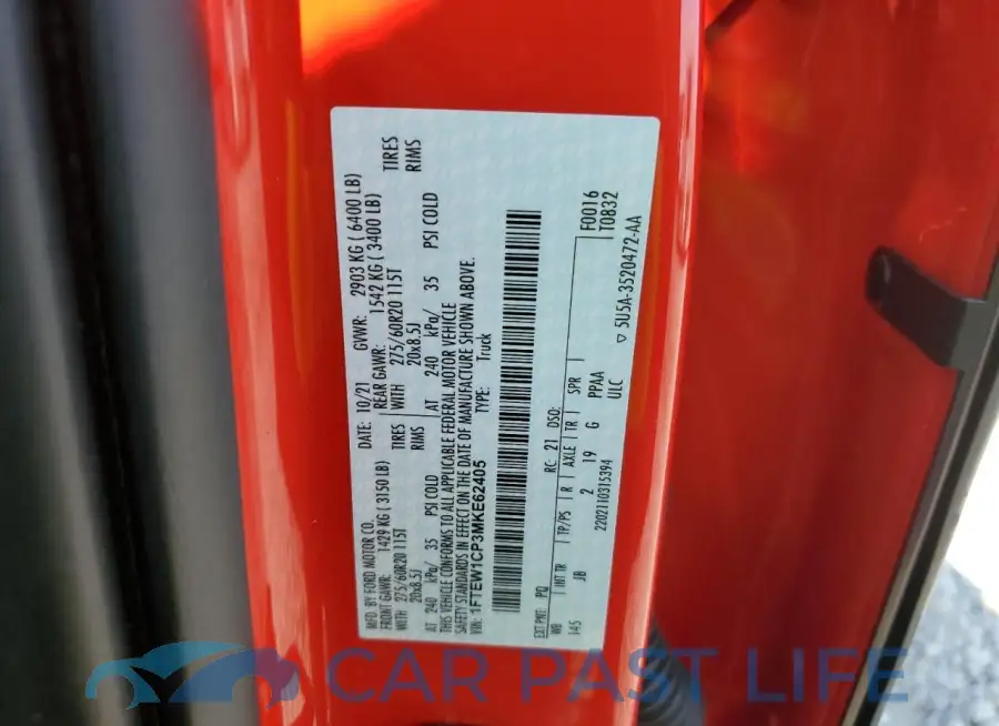 1FTEW1CP3MKE62405# 13