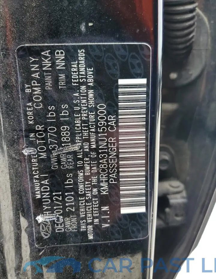 KMHRC8A31NU159000# 14