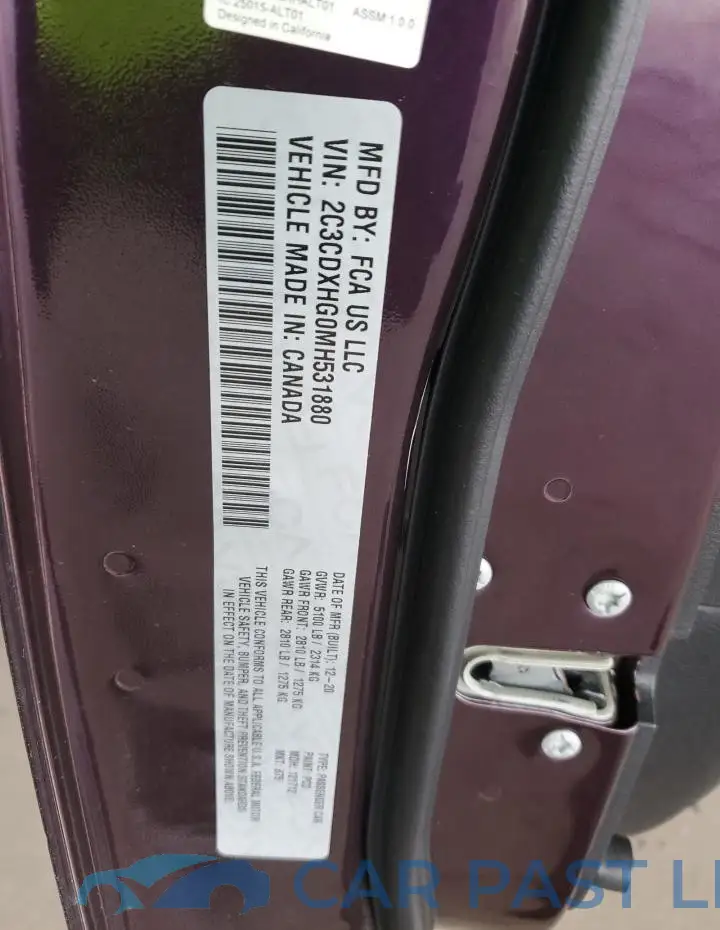 2C3CDXHG0MH531880# 12