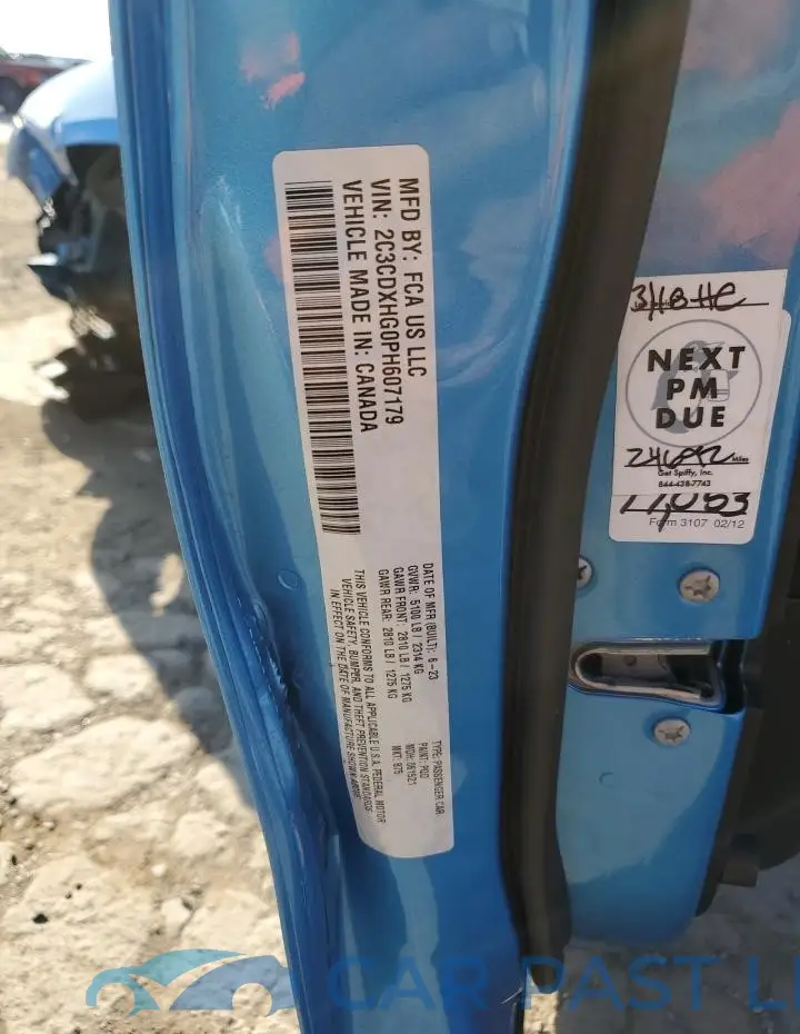 2C3CDXHG0PH607179# 13