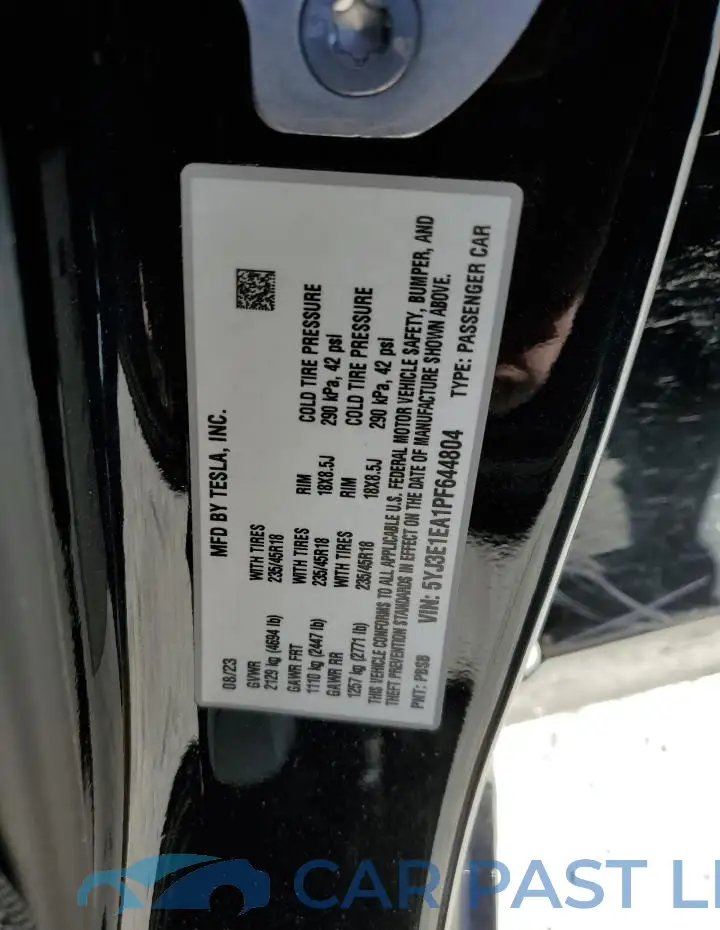 5YJ3E1EA1PF644804# 13