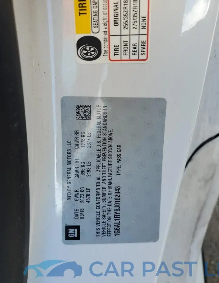 1G6AL1RY8J0162943# 12
