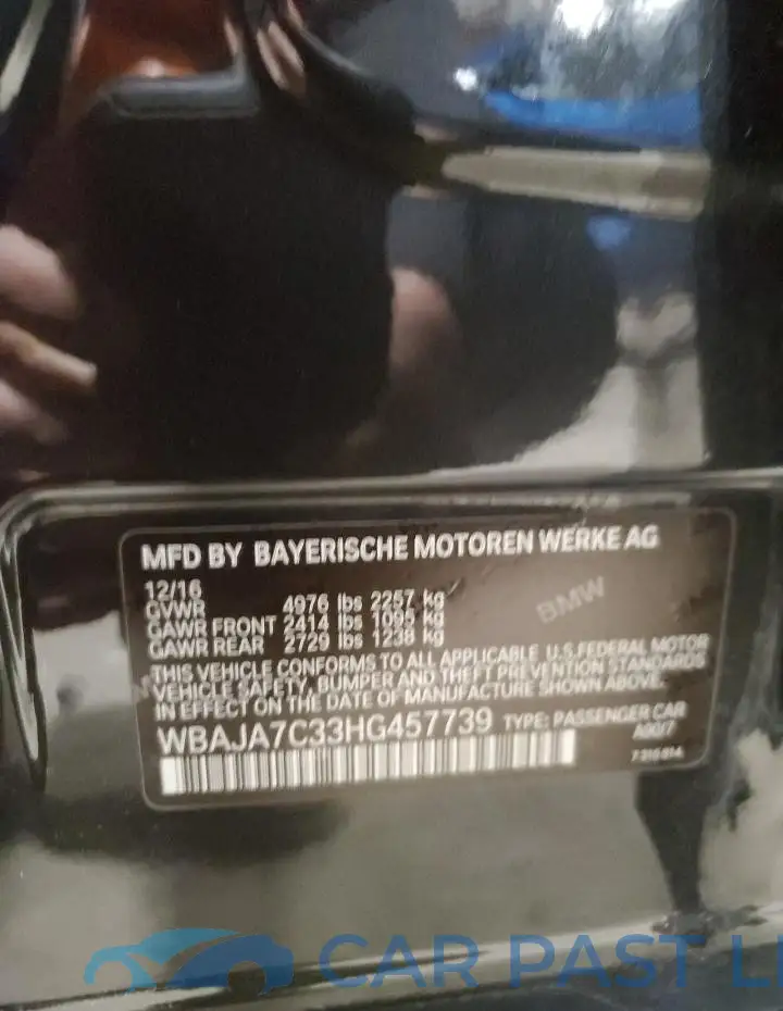 WBAJA7C33HG457739# 13