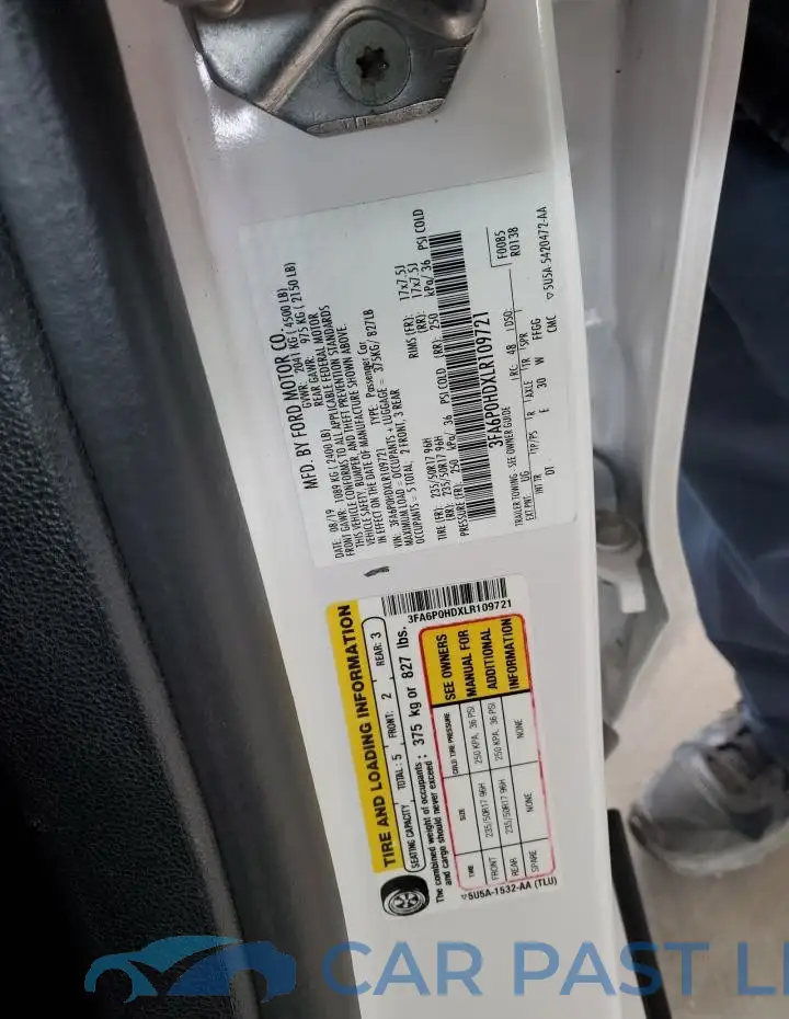 3FA6P0HDXLR109721# 12