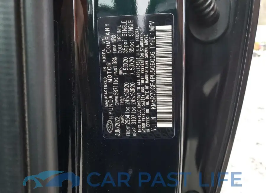 KM8R7DGE4PU506036# 14