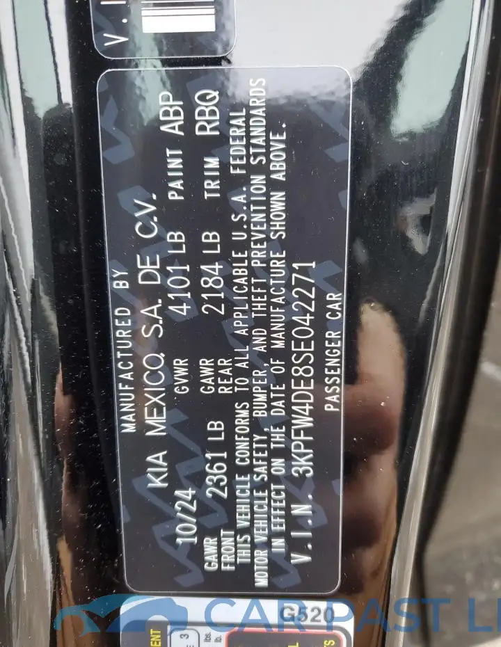 3KPFW4DE8SE042271# 12