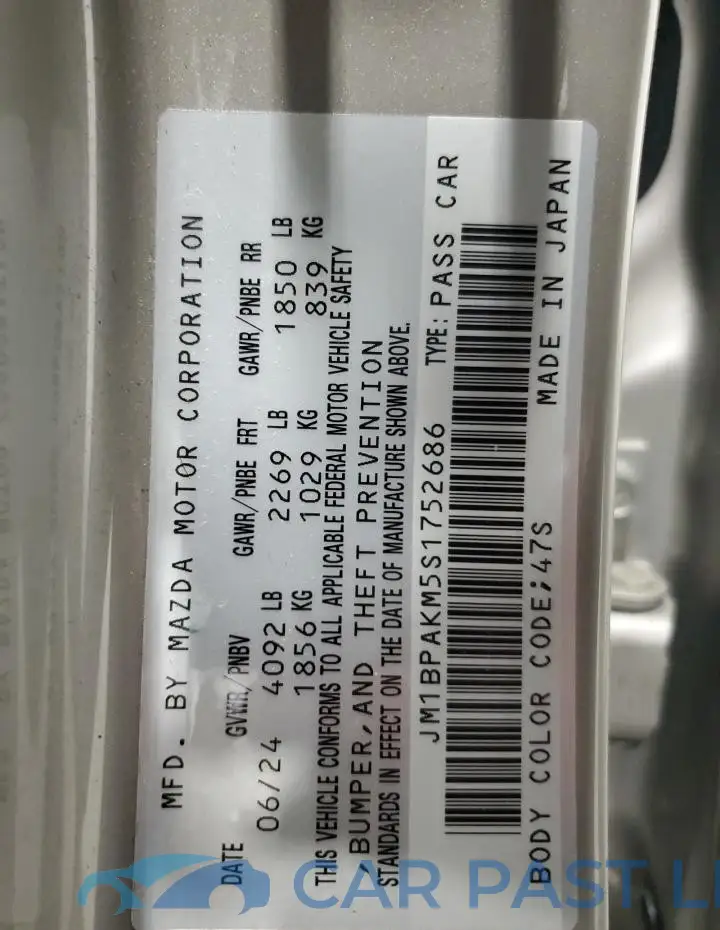 JM1BPAKM5S1752686# 13