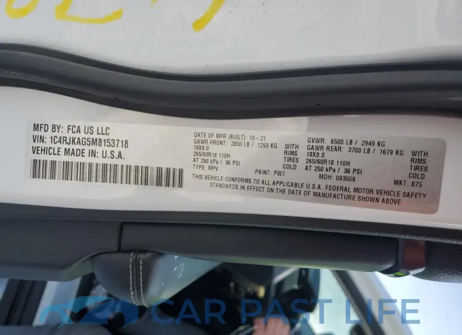 1C4RJKAG5M8153718# 14