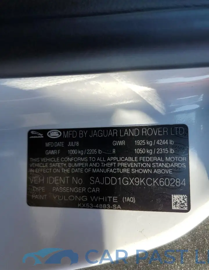 SAJDD1GX9KCK60284# 12