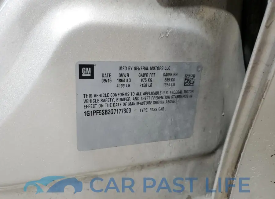 1G1PF5SB2G7177300# 12