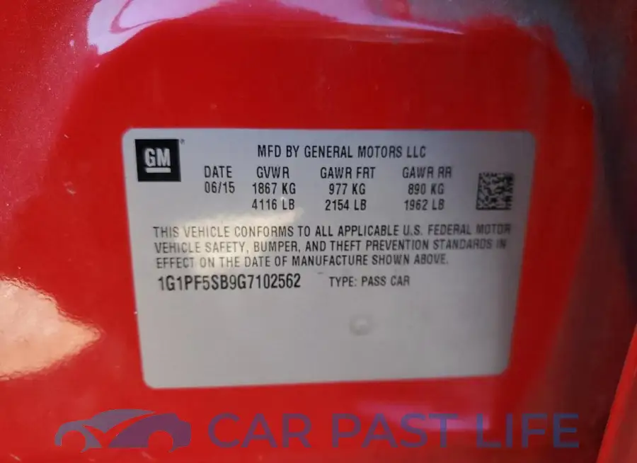 1G1PF5SB9G7102562# 12