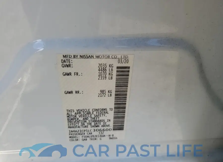 1N4AZ1CP5LC306600# 12